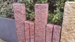 Palisaden Granit Magadi Rot 100x12x12 Cm Palisaden Granit Natursteine