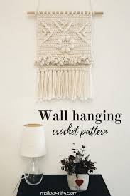 Home decor crochet wall hanging. Crochet Wall Hanging Pattern Mallooknits Com Crochet