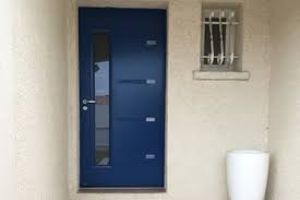 Vidaxl porte d'entrée aluminium anthracite 110x207,5 cm. Porte D Entree Contemporaine Auxerre Genies Creations Komilfo