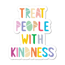 Ceo of stanning harry styles and one direction since 2010😌#10yearsof1d. Treat People With Kindness Sticker Decal Zen Yoga Fitness Inspo Inspirational Ebay