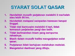 Tidak berniat bermukim melebihi 4 hari, tidak. Solat Qasar Amp Jamak