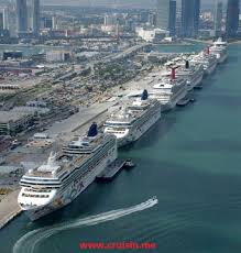 Port Of Miami What A Beautiful Sight It Would Be To Start Out In Miami Looking At All The Beautiful And Colorfu Cruise Vacation Cruise Port Cruise Ship