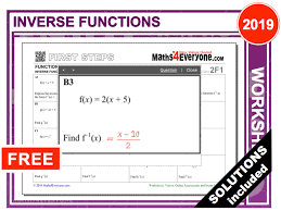 To download/print, click on the button bar on the bottom of the worksheet. Inverse Functions Worksheet With Solutions Teaching Resources