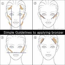 A bronzer looks best when applied lightly to all of the spots where the sun naturally shines, including the temples, cheeks, nose, and chin. Pin On Make Up And Hair