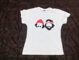 Baby Look Branca Com Estampa Cheech Chong No Elo7 Ramo Std 619065