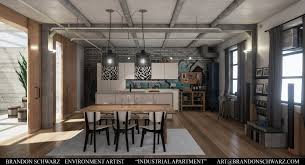 An industrial apartment can range anywhere from a contemporary factory. Brandon Schwarz Modern Industrial Apartment Game Environment Unreal Engine 4