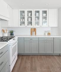 Besides, it seems to tame the bright look that usually appears from white appliances. Modern Farmhouse Kitchen With Greige Cabinets White Appliances And Beautiful Ge Kitchen Cabinets Color Combination Kitchen Cabinet Remodel White Kitchen Design