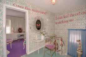 For a simple, temporary fix, hang curtain rods to cover the mirrors. Cover The Mirrors Weirdcore