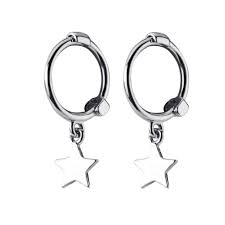Cute earrings from touchy style store jewelry accessories. Mini Star Dangle Sterling Silver Small Hoop Earrings For Women Teen Girls Cartilage Sleeper Hoops Cute Jewelry Buy Online In Aruba At Aruba Desertcart Com Productid 117899633
