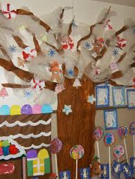 C C Preschool Factory Tree For All Seasons Candy Theme Classroom Christmas Hallway Hallway Displays