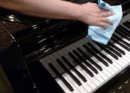 Keeping the key cover closed at all times when the piano is not in use will help keep the keys free of dust and dirt … meaning that you'll have to clean them less! Disinfecting Your Piano Corona Virus Covid 19 Outbreak Piano Centre