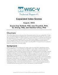 Pdf Expanded Index Scores