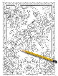 Select one of 1000 printable coloring pages of the category adult. Butterflies Flights Of Fancy Marjorie Sarnat Design Illustration