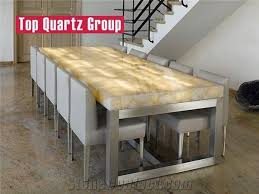 Check out our high quality custom made dining table in singapore. Agate Translucent Dining Table Yellow Semiprecious Stone Tabletops From China Stonecontact Com