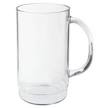Clear plastic mugs with handles