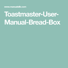 Let the yeast dissolve and foam for 10 minutes before adding in 1/4 cup of vegetable oil, 3 cups of bread flower and 1 teaspoon of salt. Toastmaster User Manual Bread Box Bread Boxes Recipe Book Bread