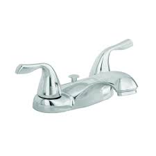 You will be notified by email or by phone when your order is ready. Aquasource Chrome 2 Handle 4 In Centerset Watersense Bathroom Sink Faucet With Drain In The Bathroom Sink Faucets Department At Lowes Com