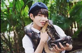 How Do You Just Hold That Snake Tae You Are So Brave Kim Taehyung Taehyung Bts Official Instagram