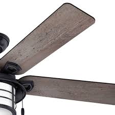 Hunter Key Biscayne 54 In Outdoor Weathered Zinc Ceiling Fan 59135 The Home Depot Ceiling Fan With Light Ceiling Fan Gray Ceiling Fan