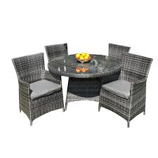 Buy rattan/wicker grey patio & garden furniture sets and get the best deals at the lowest prices on ebay! Rhodes Rattan Outdoor Furniture 4 Seater Set Corcoran S
