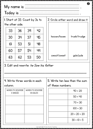 Free Second Grade Morning Work Secondgrade Homework Bellwork Second Grade Free Morning Work Morning Work