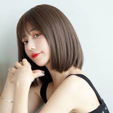 Short Straight Hair , Women Short Straight Bob High Simulation For Party  Wear