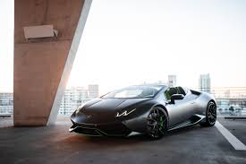 It is the lower priced lamborghini model with great performance and looks. 2017 Lamborghini Huracan Spider Matte Black Mvp Charlotte Exotic Rentals