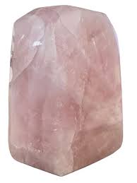 Bloc de Quartz Rose poli 994 gr