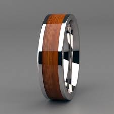 14k Gold Wood Ring With Burl Inlay Northwood Rings Wood Wedding Ring Mens Wood Wedding Ring Wood Rings