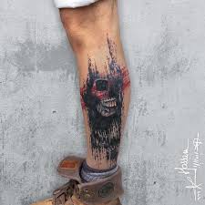 Two black lines leg tattoo meaning. 1001 Ideas For Trash Polka Tattoo To Express Your Inner Rebel