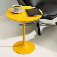 Photo Of Yellow Accent Table With Mid Century Modern Yellow Side Yellow Side Table Zuo Modern Modern End Tables