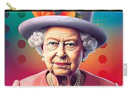 Queen Elizabeth II 3 Zip Pouch