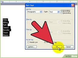 To write a comparison routine for alphabetical order you. How To Alphabetize In Microsoft Word 8 Steps With Pictures