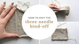Your are very much appreciated. Neat Shoulder Seams How To Knit The Three Needle Bind Off Sister Mountain
