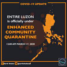 Here's a refresher on the mecq, which was last implemented in august 2020: Earth Shaker Ph On Twitter It S Official Luzon Is Now Under Enhanced Community Quarantine This Is A Preventive Measure To Stop The Further Spread Of Covid19ph In The Philippines For Further Guidelines