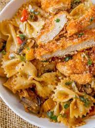1 box barilla® farfalle 4 tablespoons extra virgin olive oil, divided 1 small onion, chopped 1 pound ground chicken 1 cup dry white wine for cooking. The Cheesecake Factory Farfalle With Chicken And Roasted Garlic Copycat Dinner Then Dessert