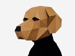 More images for how to make a dog mask out of paper » Labrador Mask Dog Paper Craft Template Diy Printable Animal Etsy