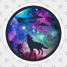Maybe you would like to learn more about one of these? Cute And Cool 3d Howling Galaxy Wolf Galaxy Wolf Sticker Teepublic