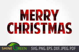 Download Merry Christmas Buffalo Plaid Graphic By Shinegreenart Creative Fabrica PSD Mockup Templates