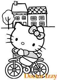 Gambar kartun hello kitty hitam putih terbaru. Gambar Mewarnai Hello Kitty