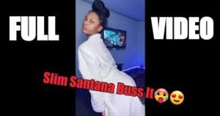 It was posted on her twitter account with over 75 thousand followers. Slim Santana Bustitchallenge White Robe Slim Santana Bustitchallenge Original Buss It Challenge Viral Slim Santana Newsjabar Com Slim Santana Buss It Challenge Video Full Video Link In Description Slimsantana A
