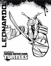Youngsters are always in for the dream world; Get 20 Leonardo Nickelodeon Teenage Mutant Ninja Turtles Coloring Pages