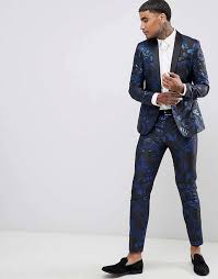 Discover +600 asos men's suits in the buyma online marketplace now. Asos Edition Skinny Suit In Western Jacquard Asos