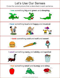 Adjectives Senses Five Senses Worksheet Kindergarten Worksheets Kindergarten Worksheets Printable