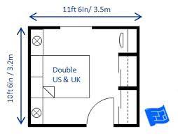 An average to midsize bedroom (i.e. Bedroom Size