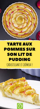 Tarte normande aux pommes délicieusement parfumée qui se déguste en dessert à la fin du repas tiède ou froide accompagnée d'une boule de glace à la vanille un pur plaisir pour les papilles. Tarte Aux Pommes Sur Son Lit De Pudding Croustillant Et Cremeux Tarte Pommes Creme Pudding Recette Pate Feuilletee Co Appeltaart Recepten Bladerdeeg