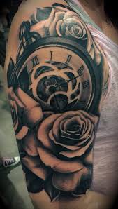 Rose Tattoo Shoulder Tattoo Women S Sleeve Tattoo Inkslingers Black And Grey This Sleeve Tattoos For Women Shoulder Tattoos For Women Best Sleeve Tattoos