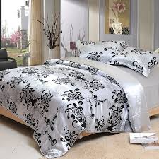 Black And Silver Bedding And Curtains Upscale Masculine Black And Shiny Metallic Silver Grey Rustic Western Floral Print Full Queen Siz Bedding Sets Full Bedding Sets Matching Bedding And Curtains