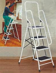 Maybe you would like to learn more about one of these? 62 5 Four Step Steel Safety Ladder With Handrails Buy Online In Andorra At Andorra Desertcart Com Productid 34450595