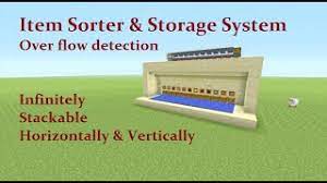 Minecraft item sorters are fanta. Tutorial Item Sorting And Storage System Overflow Detection System Minecraft Map